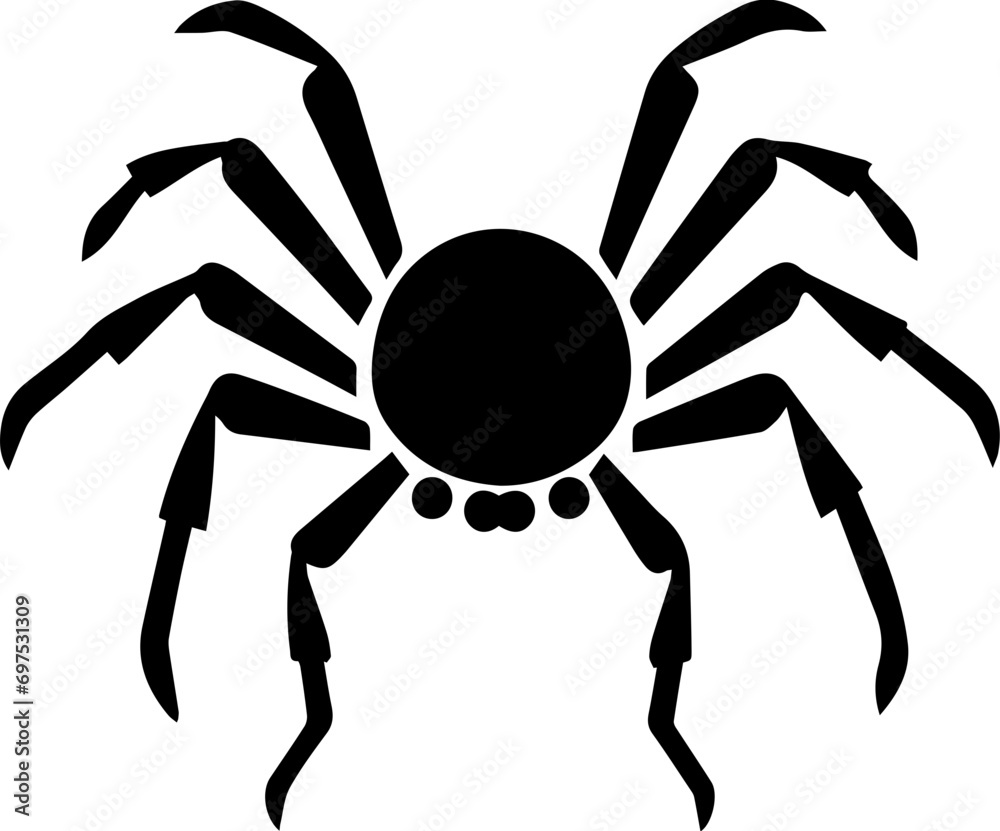 Obraz premium Jumping spider Flat Icon