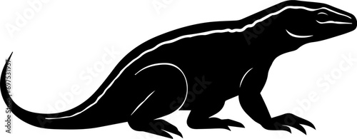 Monitor lizard Flat Icon