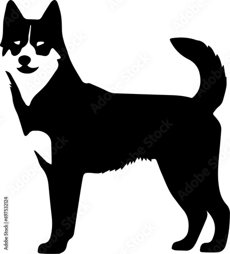 Norwegian buhund Flat Icon