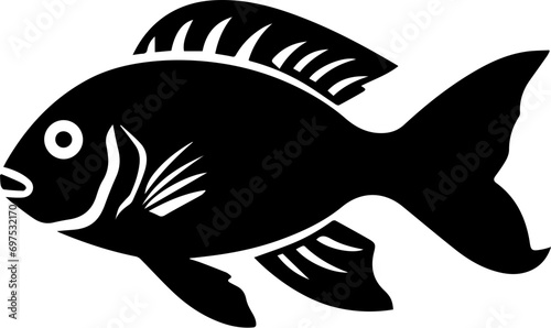 Oscar fish Flat Icon