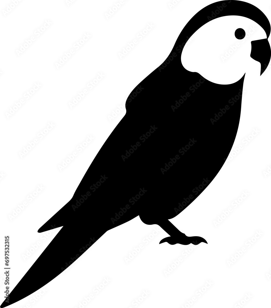 Obraz premium Parakeet Flat Icon