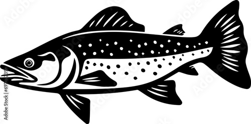 Pike fish Flat Icon