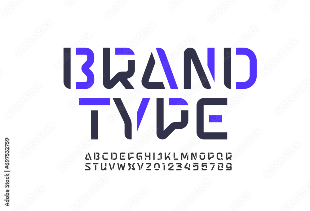 Technology font, digital alphabet, cyber letters from A to Z and numbers from 0 to 9, vector illustration 10EPS Technology font, digital alphabet, cyber letters from A to Z and numbers from 0 to 9, vector illustration 10EPS