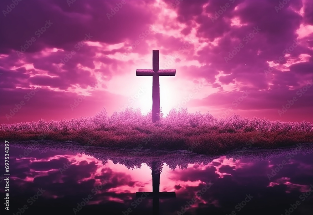 Lent season cross background Lent season cross background