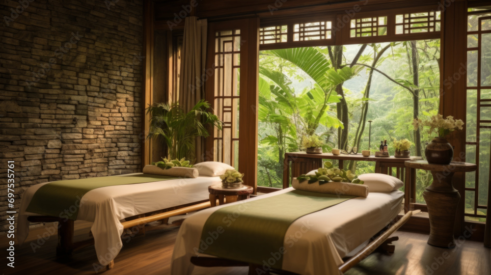 Modern Massage Room With Beautiful Interior