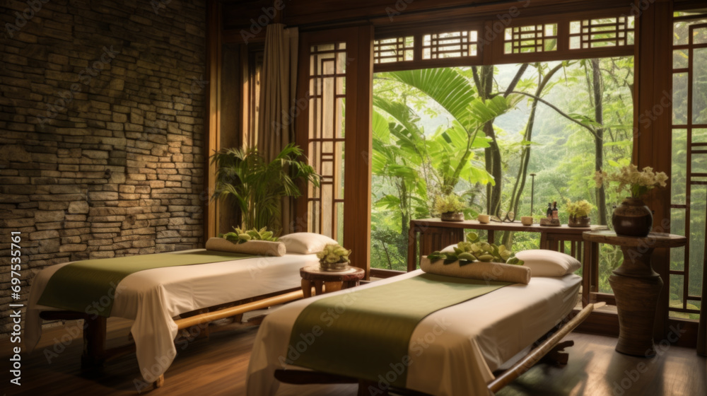 Modern Massage Room With Beautiful Interior Modern Massage Room With Beautiful Interior
