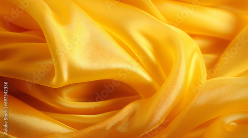 Bright Yellow Fantasy: A Luxurious Drapery of Soft Silk and Satin Curves in Vibrant, Artistic Textured Design.