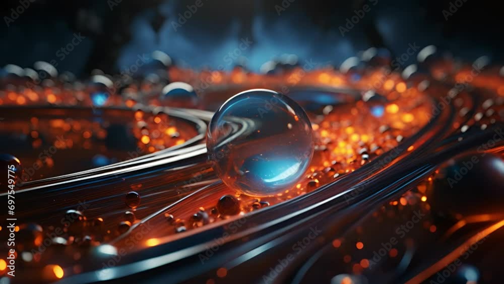 球体アブストラクト背景,Generative AI 球体アブストラクト背景,Generative AI