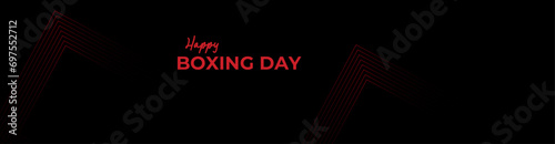 Boxing day vector illustration. Website header or banner design. suit for greeting card, ad, promotion, poster, flier, blog, article, social media, marketing, Boxing Day sale, banner, Website, header