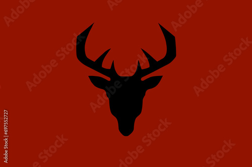 deer head creative logo design
