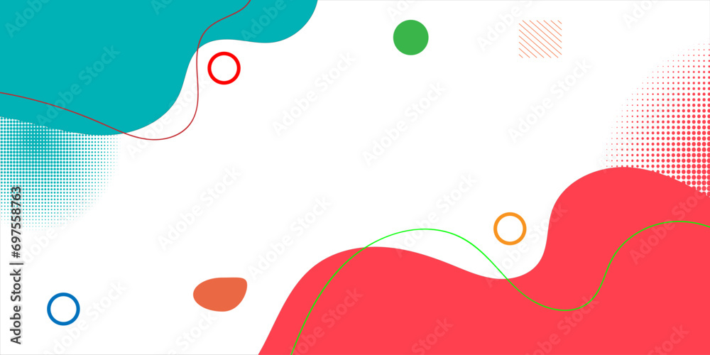 Abstract pop art background with wave pattern, dotted. Vector pattern. Color wave template and presentation design