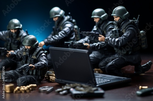 person working on laptop