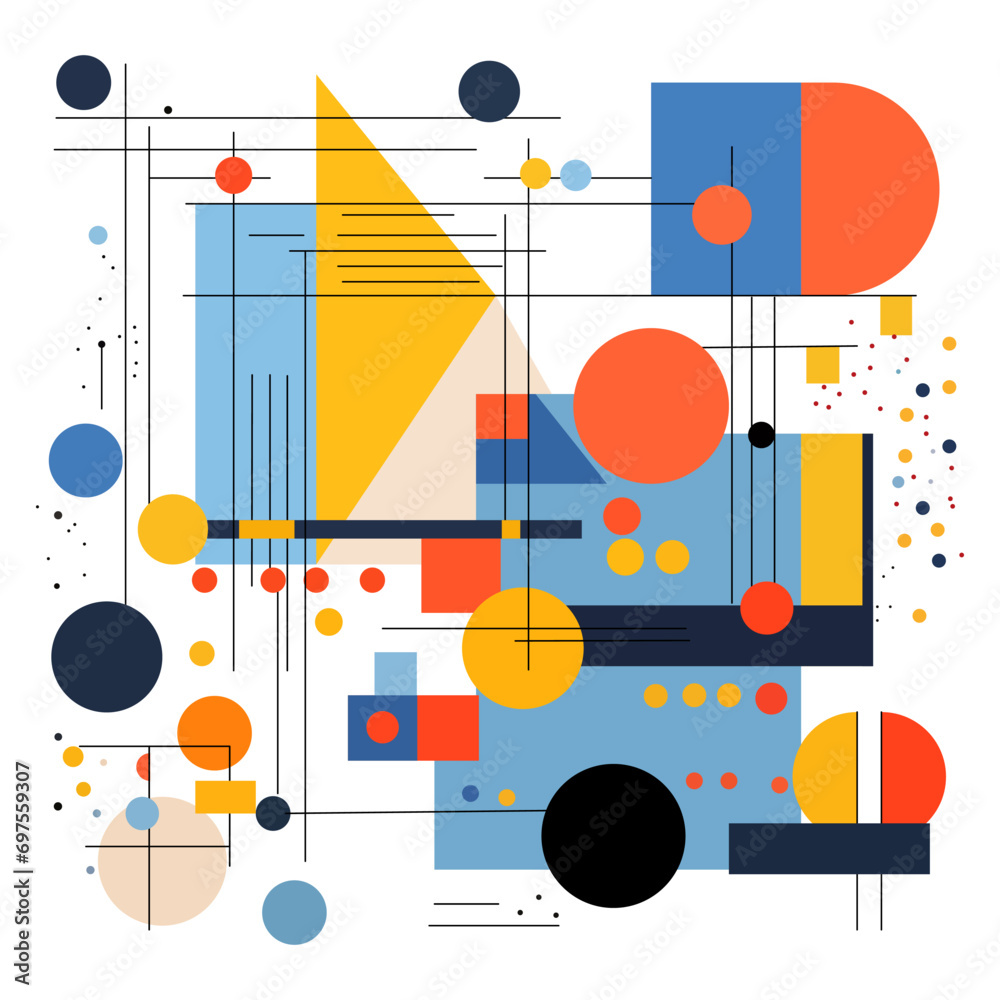 Abstract Memphis neo geometric shapes and composition. Retro background. Abstract Memphis neo geometric shapes and composition. Retro background.
