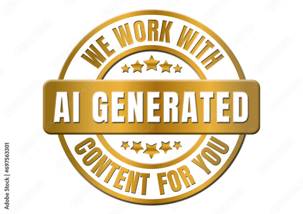 Sticker AI Artificial Intelligence - we work with AI generated content for you Sticker AI Artificial Intelligence - we work with AI generated content for you