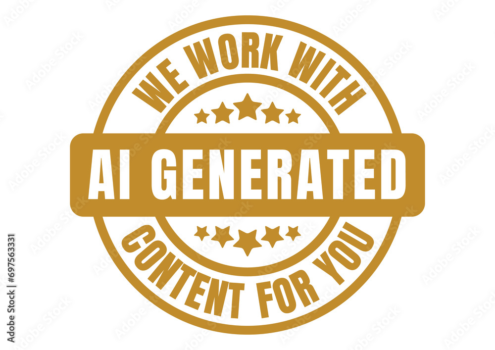 plain Sticker AI Artificial Intelligence - we work with AI generated content for you 14