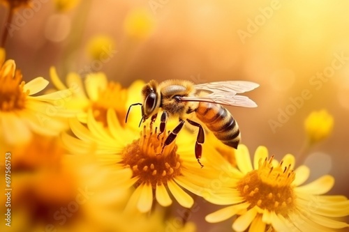 bee on flower