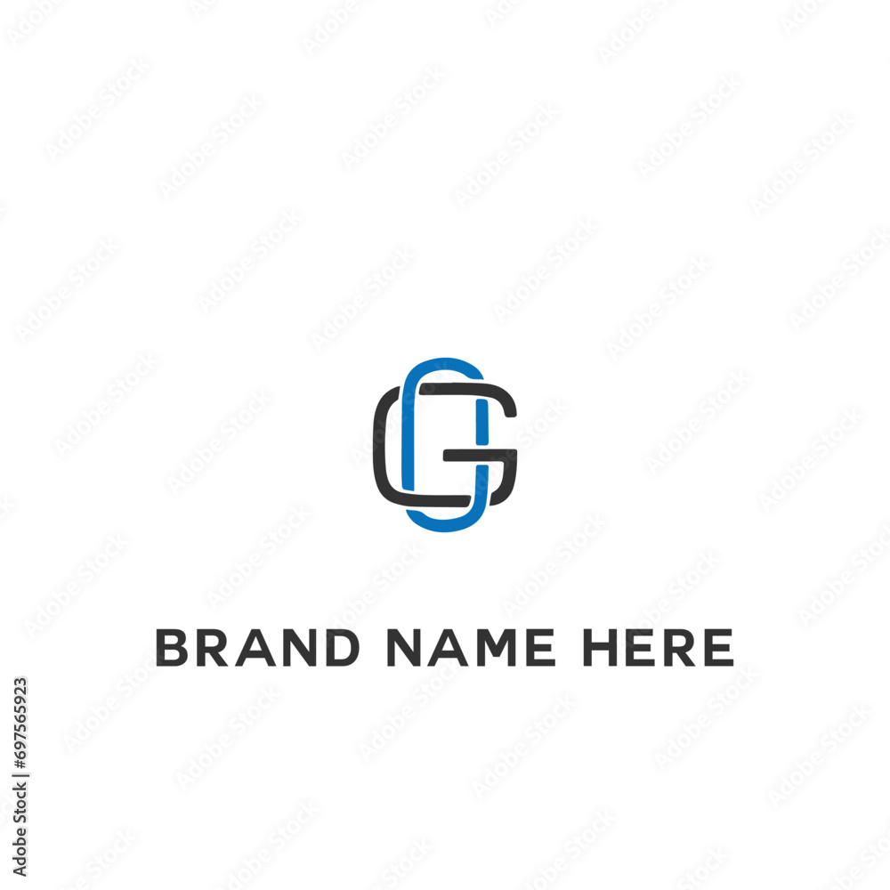 Obraz premium OG logo. O G design. White OG letter. OG, O G letter logo design. Initial letter OG linked circle uppercase monogram logo. O G letter logo vector design. 