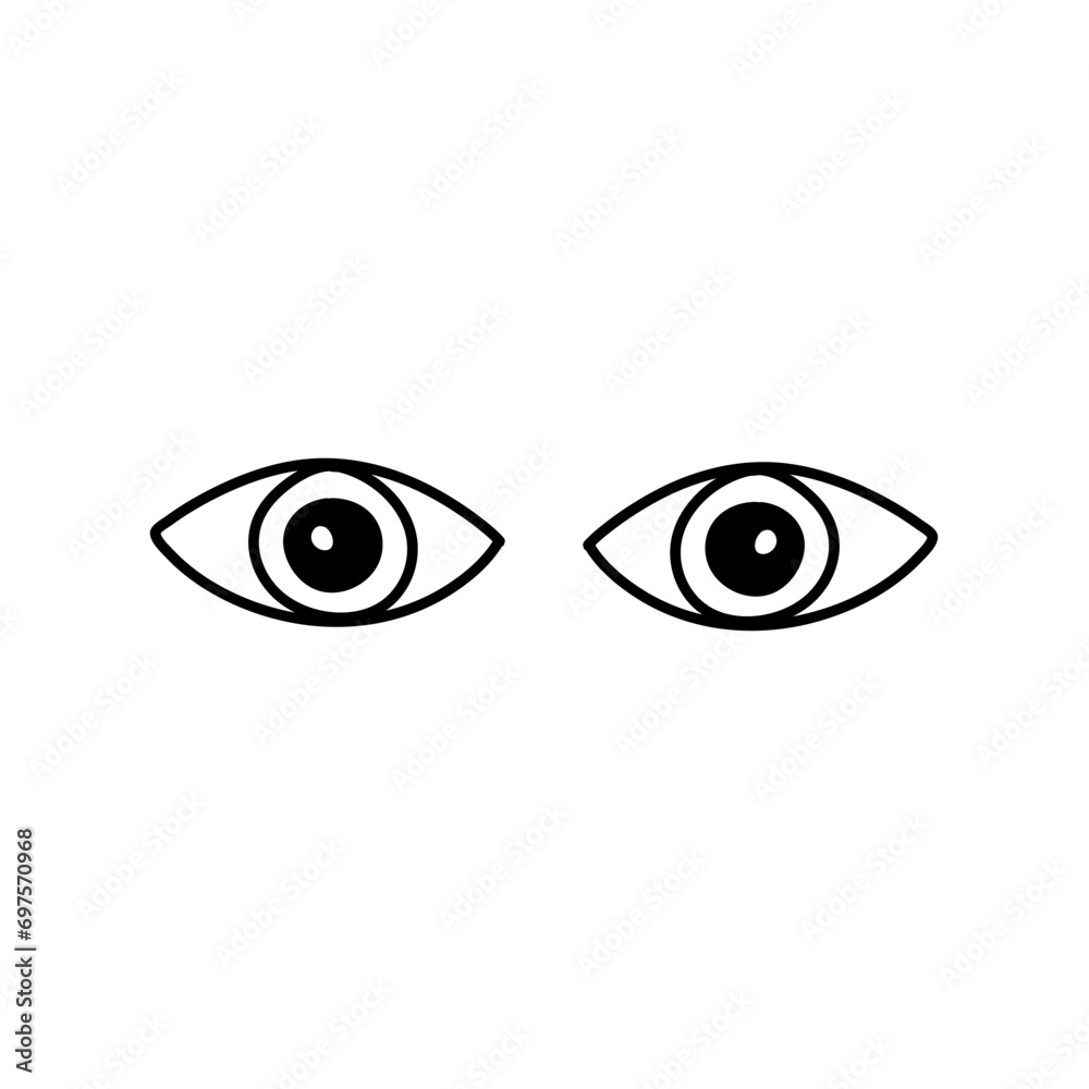 Outline eyes icon 