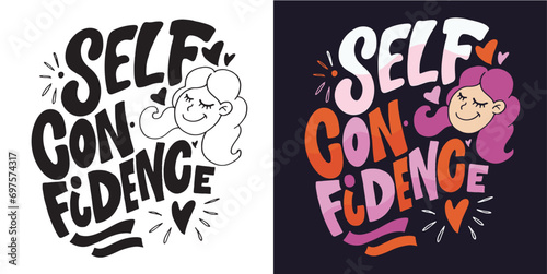 Cute lettering hand drawn doodle postcard, t-shirt design, mug print.
