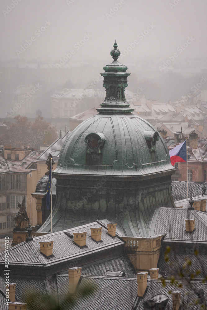 winter in Prague, architecture