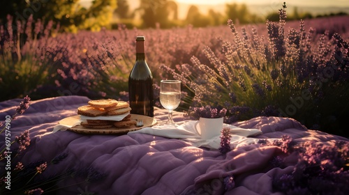 Picnic at the lavender field