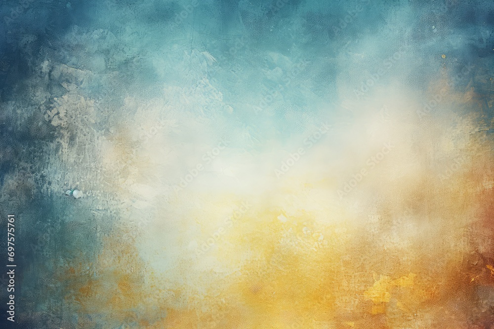 Grunge color texture, blue and brown yellow color, old cracked surface