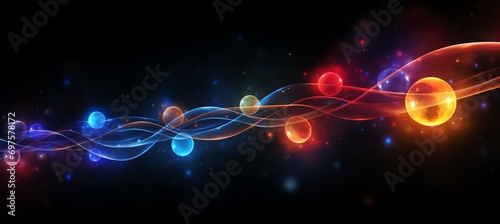 Ethereal Orbs Abstract Background Texture for Design and Decoration in Art and Photography