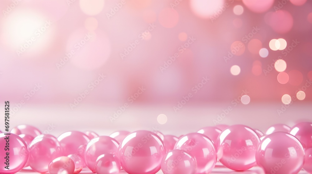 Elegant Pink Pearls Backdrop: Perfect for Luxury Beauty Product Placement, Jewelry Advertisements, Special Occasion Gift Marketing and  Creative Photography Projects
