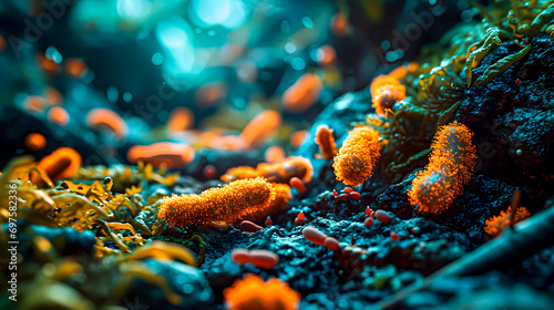 Human microbiota and microbiome, the bacteria we have on our body photo