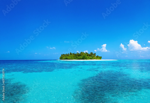 beautiful tropical island, ocean view © Sylvia