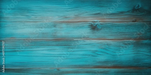 Turquoise Wood Table Background, Empty Turquoise Wooden Desk Top for Product Advertising