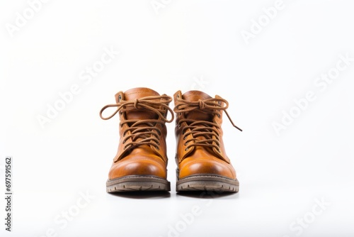 Stylish Brown Leather Boots Displayed