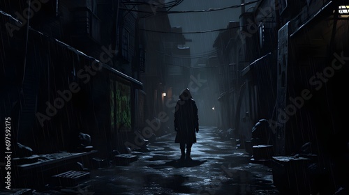 Man in a dark alley  © 1_0r3