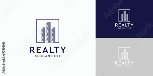 Real estate capital building logo design