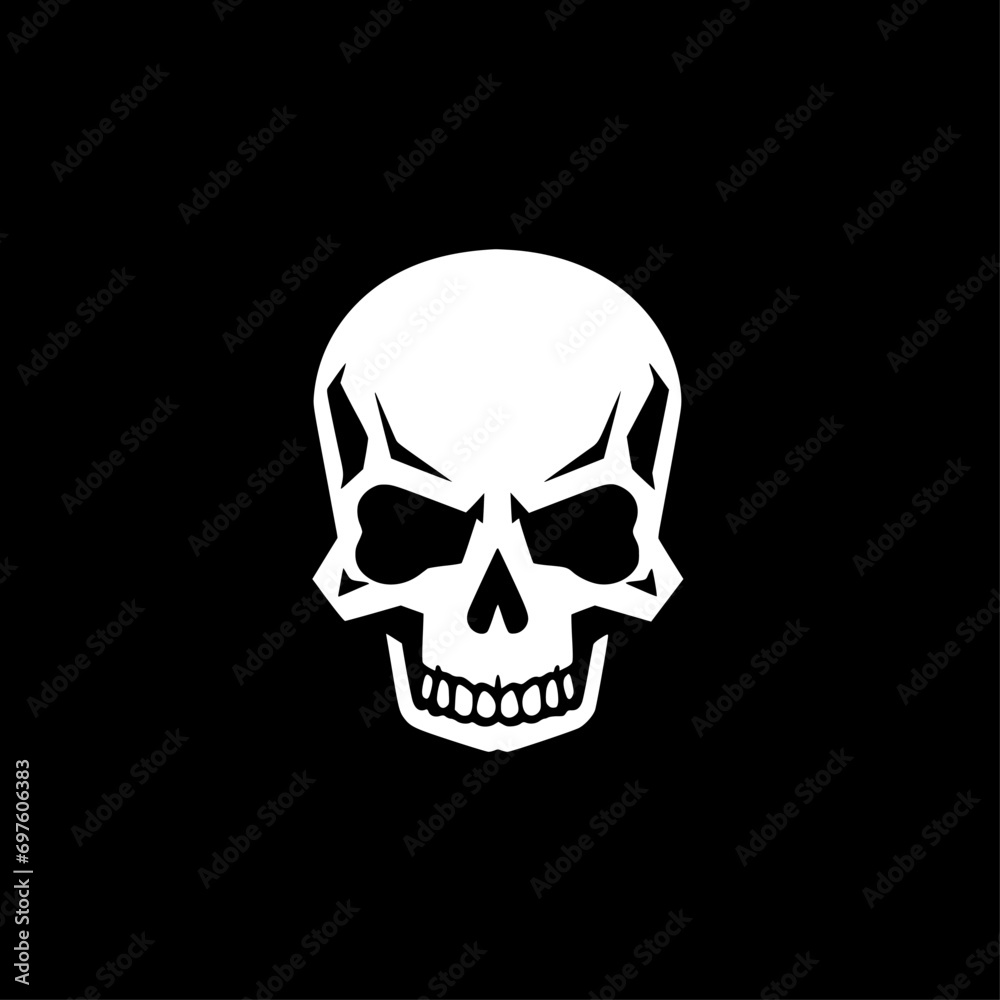 Skull | Black and White Vector illustration Skull | Black and White Vector illustration