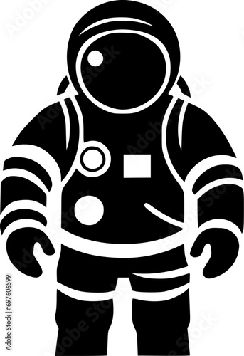 Astronaut - Minimalist and Flat Logo - Vector illustration © CreativeOasis