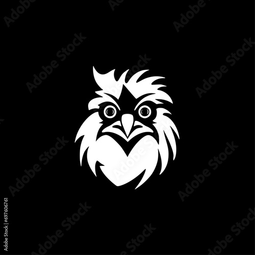 Chicken | Black and White Vector illustration