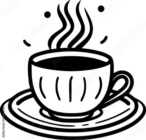 Coffee - High Quality Vector Logo - Vector illustration ideal for T-shirt graphic