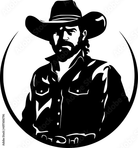 Cowboy - High Quality Vector Logo - Vector illustration ideal for T-shirt graphic