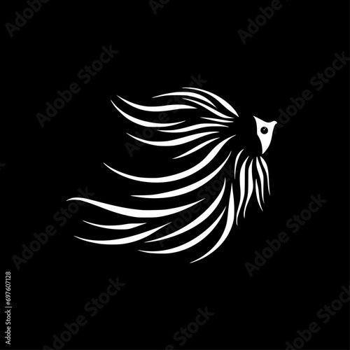 Fish | Black and White Vector illustration