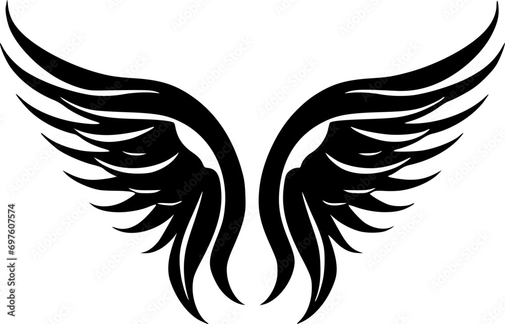 Obraz premium Angel Wings - High Quality Vector Logo - Vector illustration ideal for T-shirt graphic