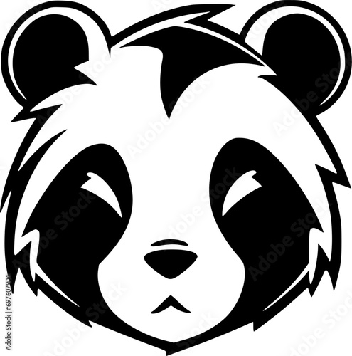 Panda | Black and White Vector illustration