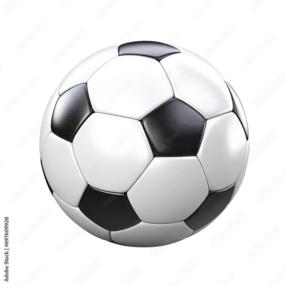Fototapeta premium Soccer ball cut out