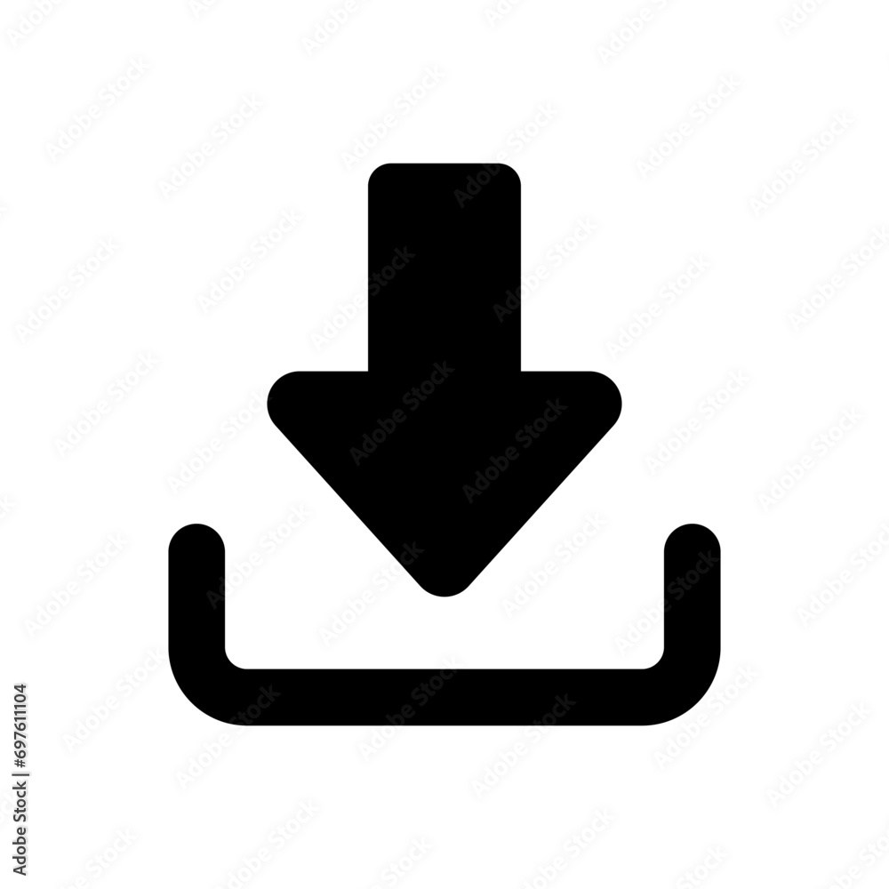 Download icon vector. Upload button illustration. Load symbol or logo. Download icon vector. Upload button illustration. Load symbol or logo.