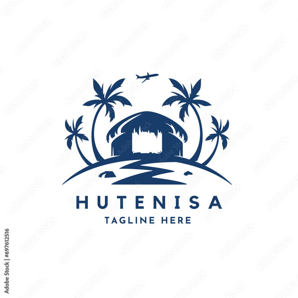 Purple Hut Travel Agency Logo Design