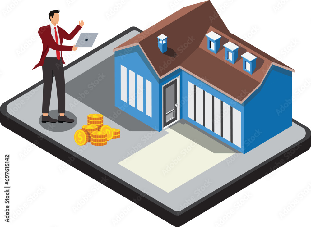 Businessman, Collection, House, Real Estate, Investment Businessman, Collection, House, Real Estate, Investment