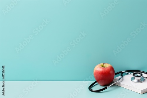 top view of medical equipments on isolated background