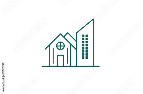 Comprehensive Real Estate Line Icon Set: Vector Symbols for Property, Housing, Investment, Rentals, Mortgages, and Homeownership