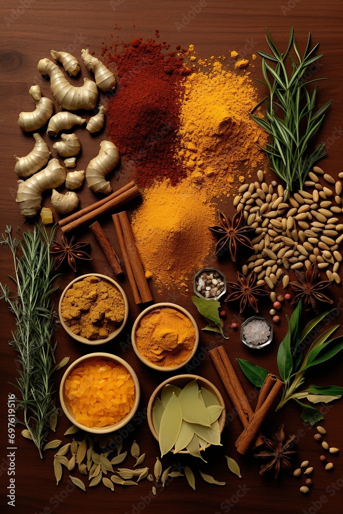 promotional photo of spices and various seasonings