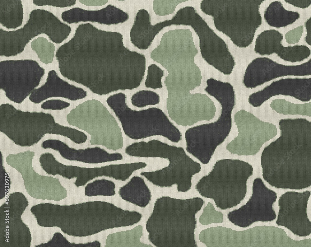 Fototapeta premium camo & animal pattarn for sweater ,knittad winter 